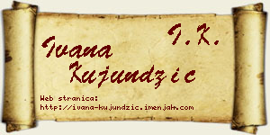 Ivana Kujundžić vizit kartica
